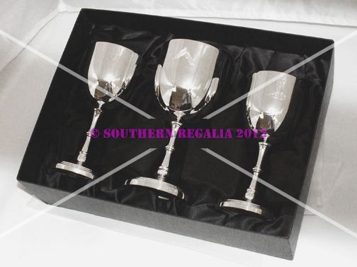 Silverplated Goblets [set of 3]
